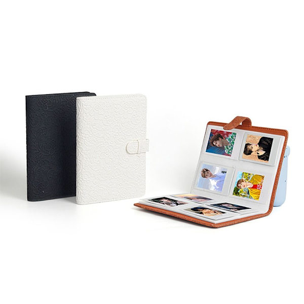 Instant Camera Photo Album 3 tums fotolagring Waved-Light Pink