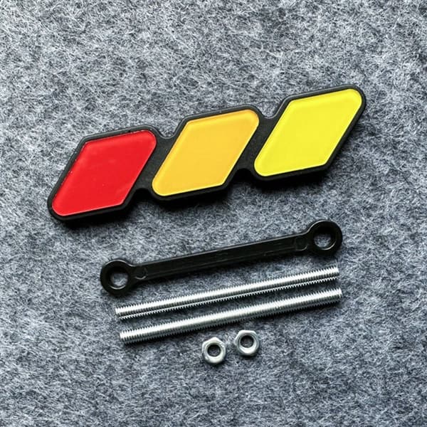3 Galler Badge Emblem VIT White