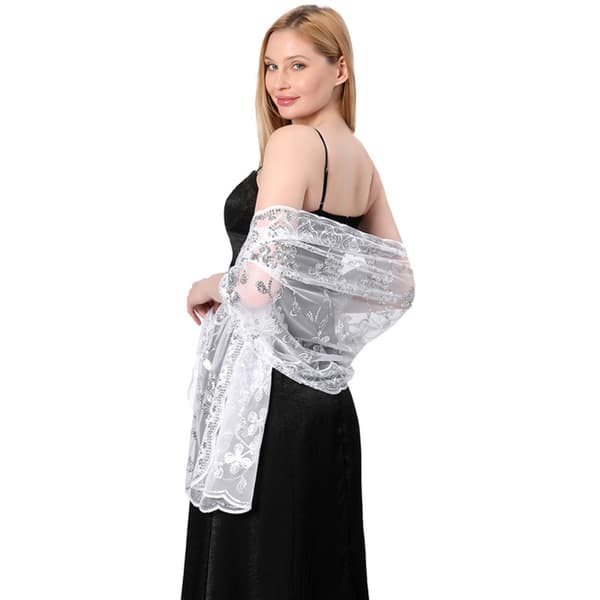 Aftenkjoler Sjal Dame Cape Wraps SØLV SØLV Silver
