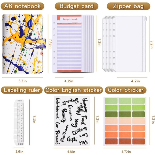 Budget Binder Money Organizer for Cash A-ONLY SHELL A-ONLY SHELL A-only shell