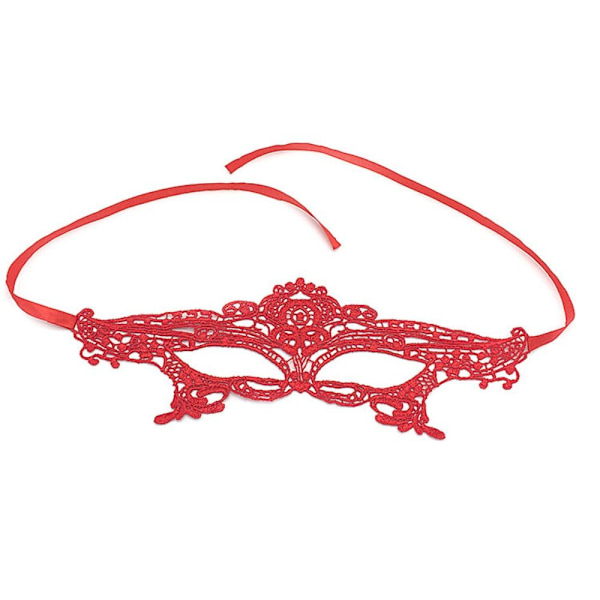 Halloween Lace Eye Masks Masquerade Masks RED red