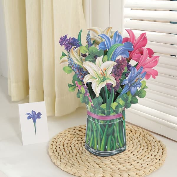 3D Pop-up bukett pappersblommor 2 2 2