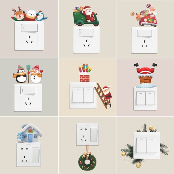 Christmas Switch Sticker Wall Stickers STYLE 10 STYLE 10 Style 10