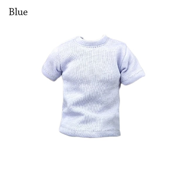 1/6 Miniatyyrivaatteet Soldier Casual T-paita SININEN Blue