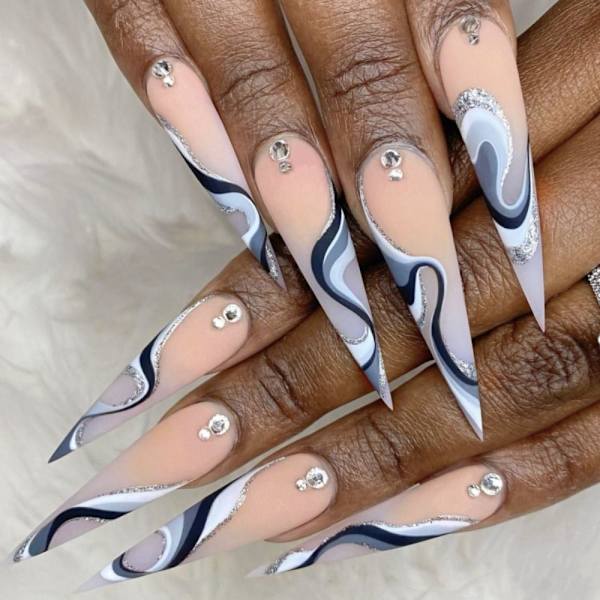 Stiletto False Nails Wearable 2 2 2
