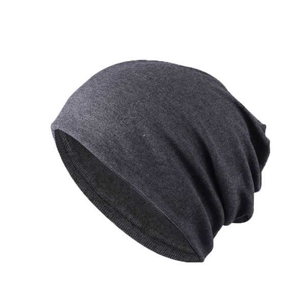 Vinter Beanie Hat Thermal Warmer Cap MØRKE GRÅ DARK GREY