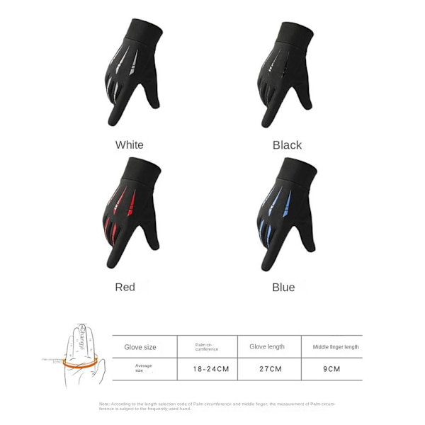 Winter Glove Full Finger Gloves PUNAINEN red