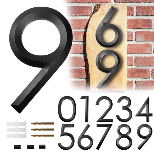 8" flytende husnummer Moderne husnummer 8 8 8