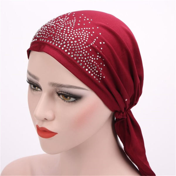 Turbaanihattu Muslim Wrap WINE RED wine red