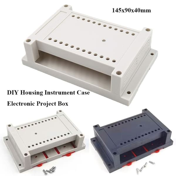 Electronic Project Box vedenpitävä cover Project MUSTA Black