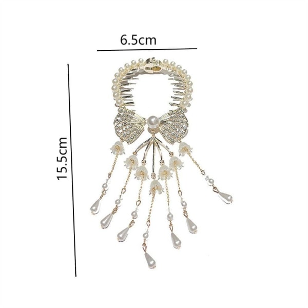 Tofs Hårklämma Rhinestone Hair Claw Hästsvansspänne