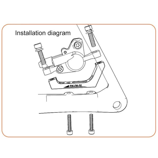Terrengsykkel Hydraulisk skivebremsecaliper 5 5 5