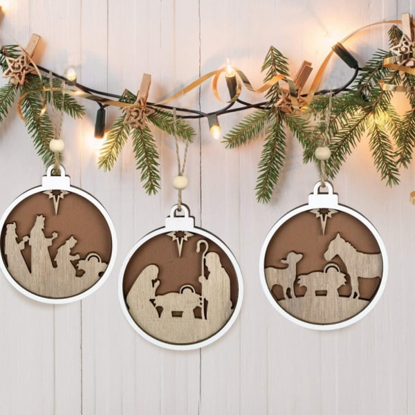 Christmas Pendant Jesus Carved Pendant F F F