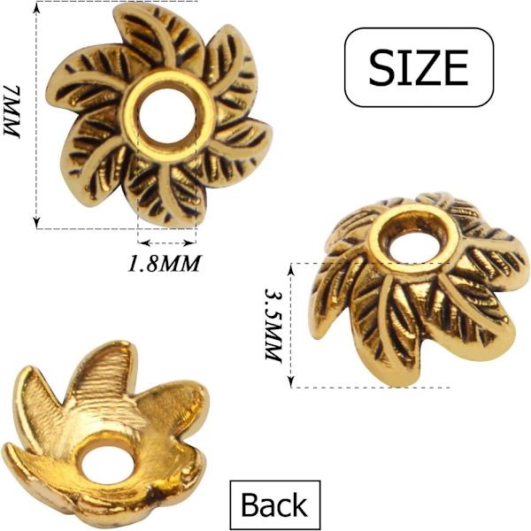 Bead Caps Caps Spacer Beads Blomma Filigran Kronblad Pärla
