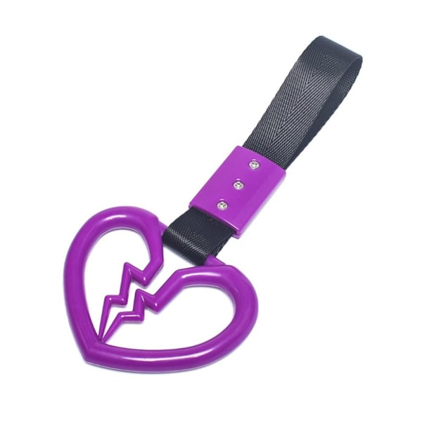 Dragring Bruset hjärta Form LILA purple