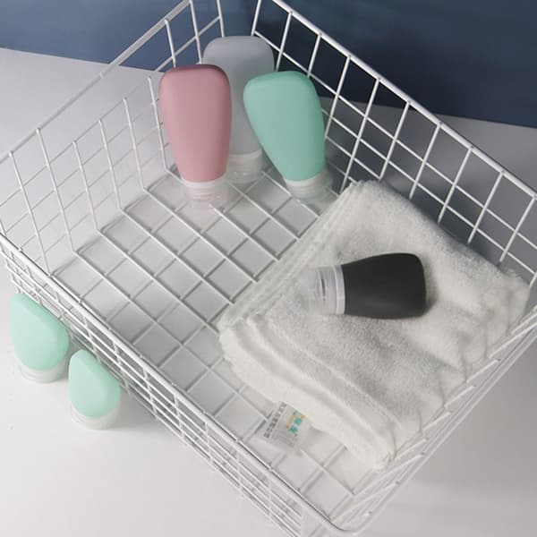 Resetoalettflaskor Kosmetiska förvaringsbehållare GRÅ 60ML Grey 60ml-60ml