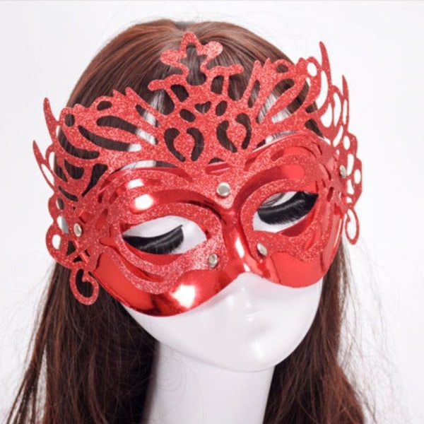 Party Mask Halloween Mask RØD RØD Red