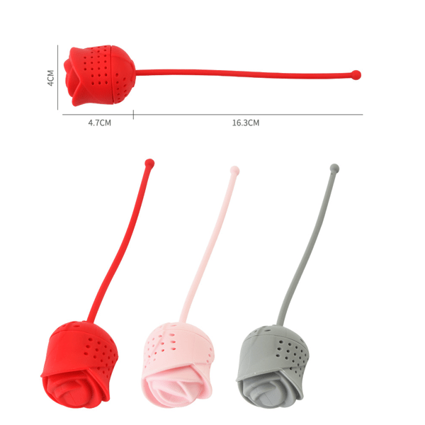 3 kpl Tea Infuser Teesiivilä Silikoni-teepussi