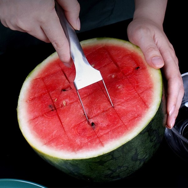 Vattenmelon Gaffel Slicer Vattenmelon Slicer Cutter Fruktskärning