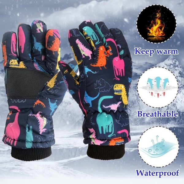 Snow Ski Gloves Snowboard Gloves KIDS FOR 4-7D D Kids for 4-7D
