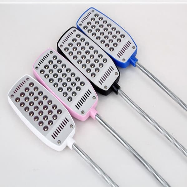 LED-lukulamppu USB kirjan valo MUSTA Black