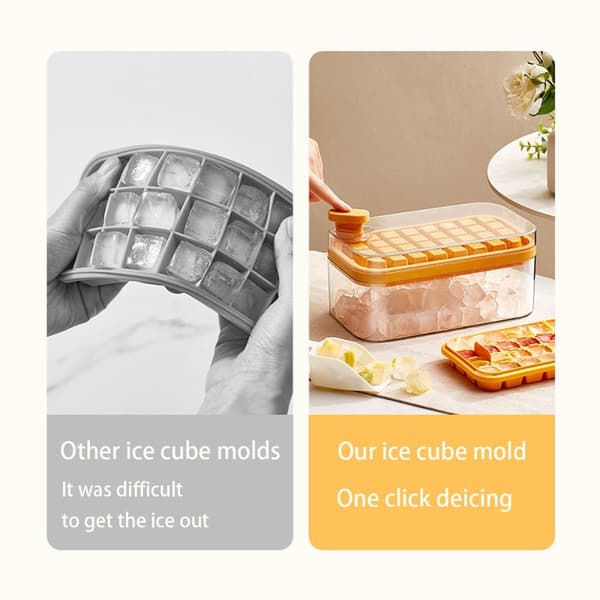 Ice Cube Bakke Ice Cube Maker Form LILLA 64 GRIDS 64 GRIDS Purple 64 Grids-64 Grids