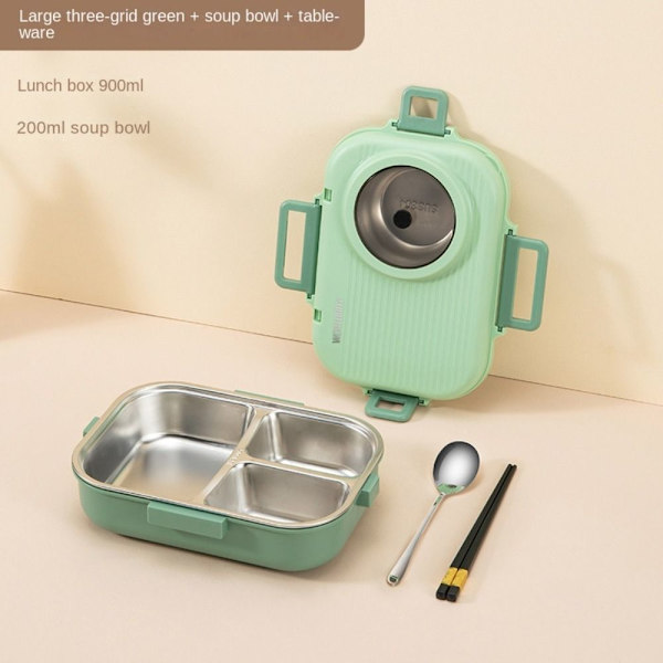 Isoleret Madkasse Student Madkasse Taske GRØN-1100ML Green-1100ml