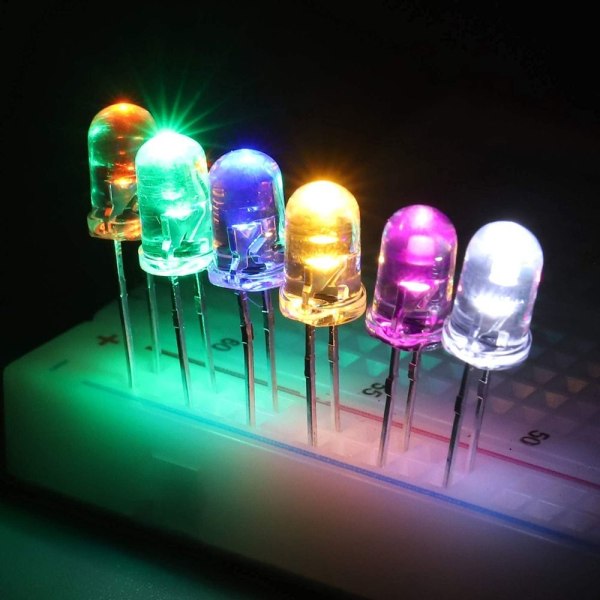 200 stk LED Diode Lights Assored Kit Elektronikkkomponenter