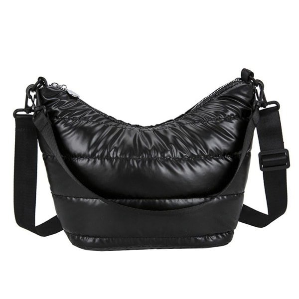 Puffer Tote Bag Quiltet Puffy Handbag WHITE white