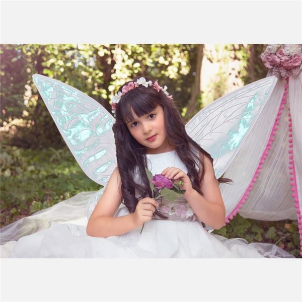 Halloween Fairy Wings Prinsesse Angel Wings GRØN Green