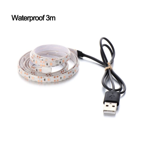 LED Grow Light Full Spectrum LED Strip VEDENPITÄVÄ 3M Waterproof 3m