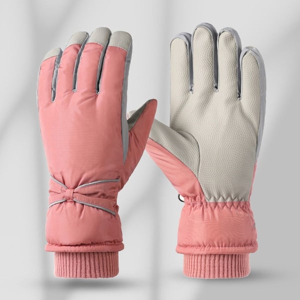 Dame Plysjhansker Snowboard Skihansker ROSA pink