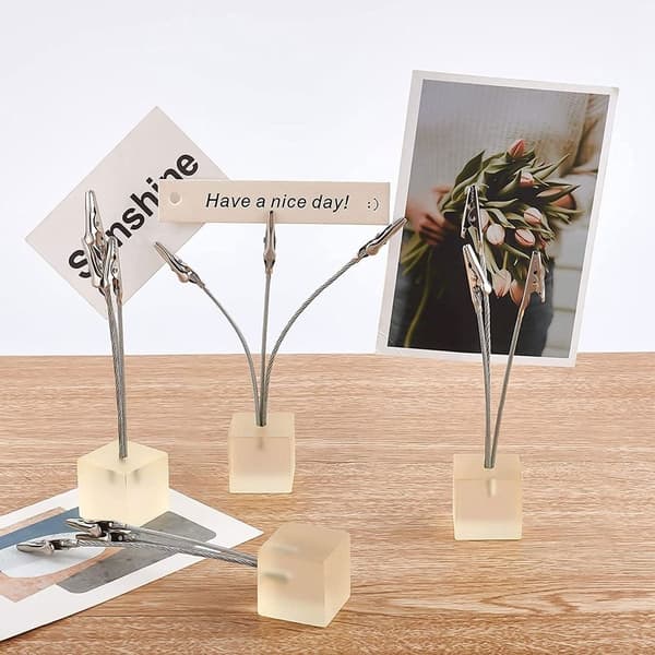 2 STK Kort Note Holder Memo Clips STYLE 2 STYLE 2 Style 2