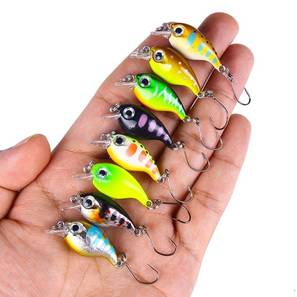 2st Mini Fishing Bait VIB sjunkande Lure 1 1 1