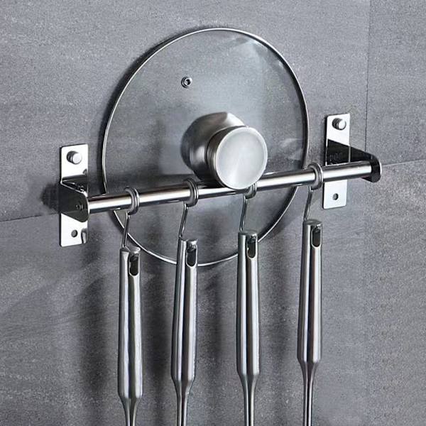 Veggmontert håndklestativ kroker 30CMS ENKELSTANG ENKELSTANG 30cmSingle Pole