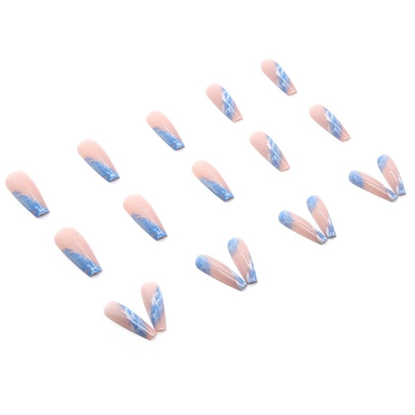 Long Water Pipe Fake Nails Tekokynnet W2 W2 W2
