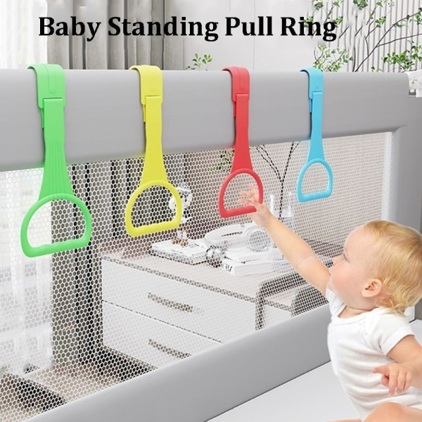 2/4STK Lekegrind Pull Ring Baby Crib Kroker RØD 2STK 2STK red 2pcs-2pcs