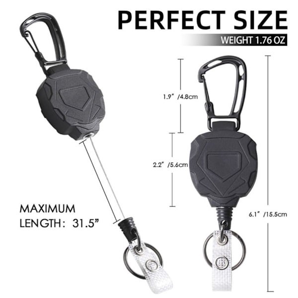 Udtrækkelig badgeholder Heavy Duty SET2 SET2 Set2