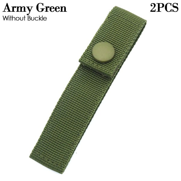 2stk Hengende Webbing Spenne Vandring Klatrekarabin ARMY Army Green Without Buckle-Without Buckle
