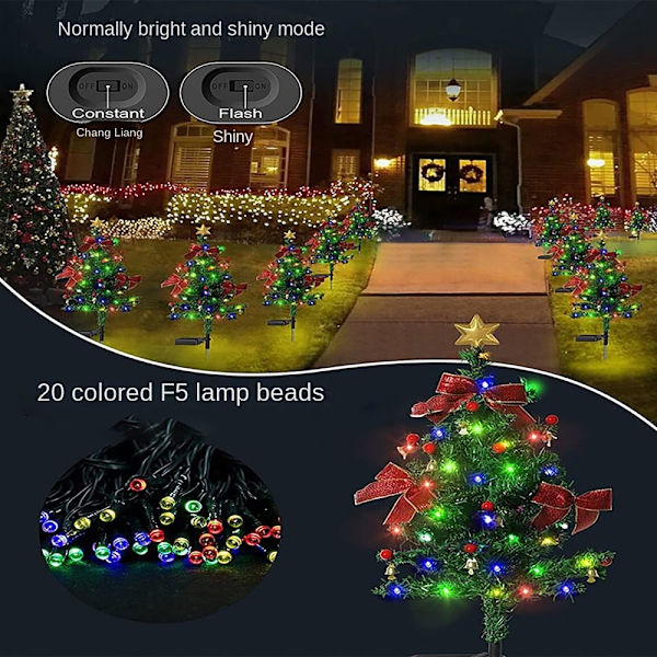 Solar Christmas Tree Christmas LED Light Tree Christmas Tree