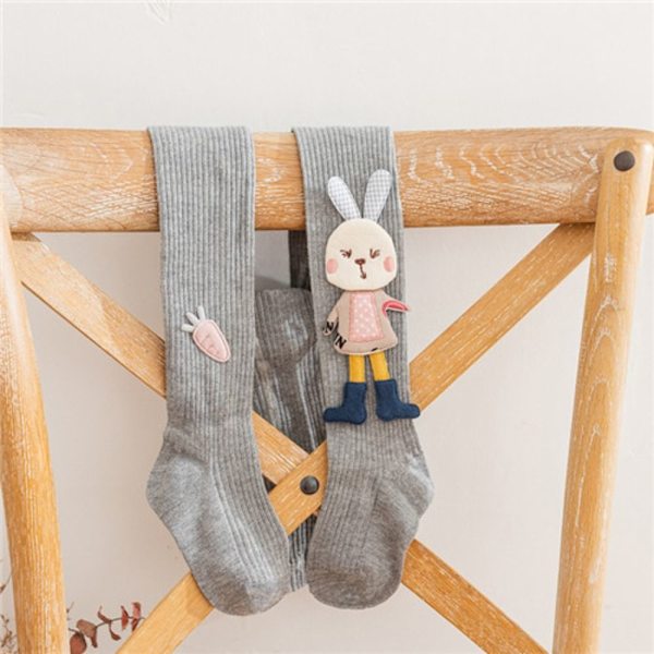 Barntights Barn Strumpbyxor GRÅ L Grey L