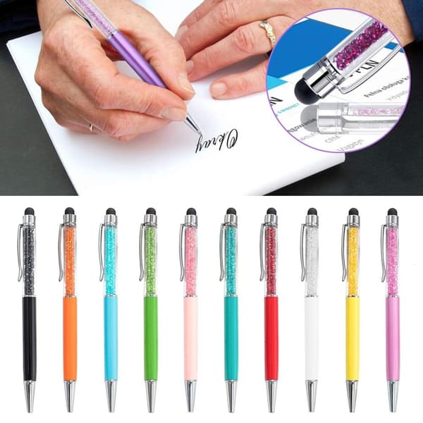 5 STK Kapasitiv Stylus Kulepenn HVIT White