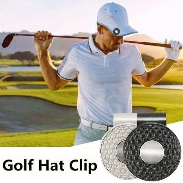 Golf Hatt Klämma Markör Hatt Klämma SILVER Silver