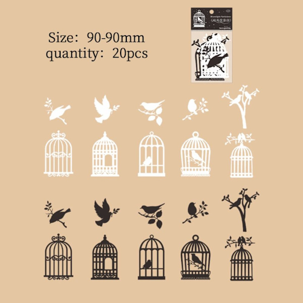 20 st Scrapbooking material Dekorpapper 5 5 5