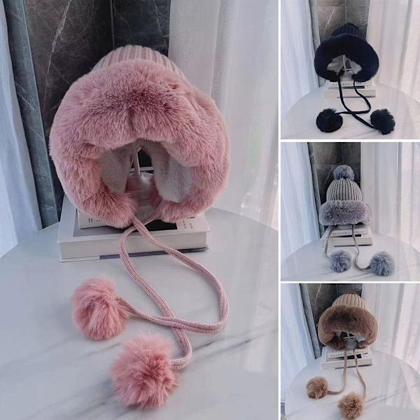 Plys hue hættetørklæde hat PINK pink