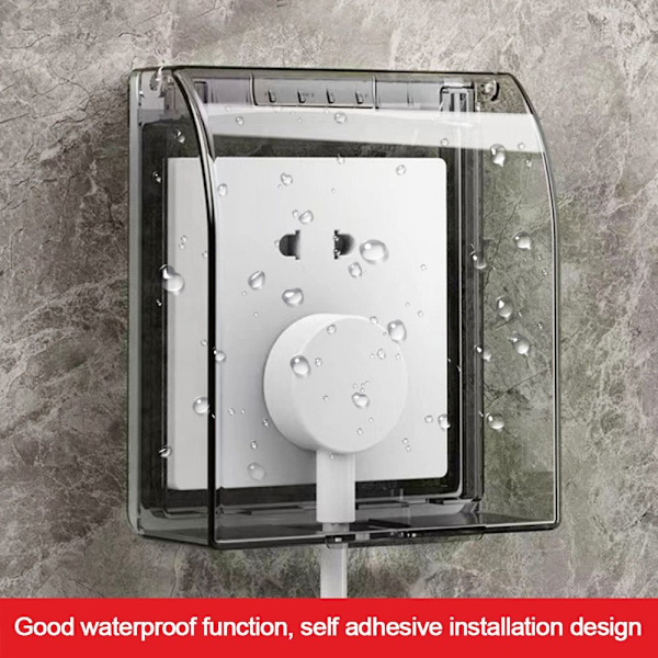 Switch Cover Socket Vattentät Box KAFFE coffee