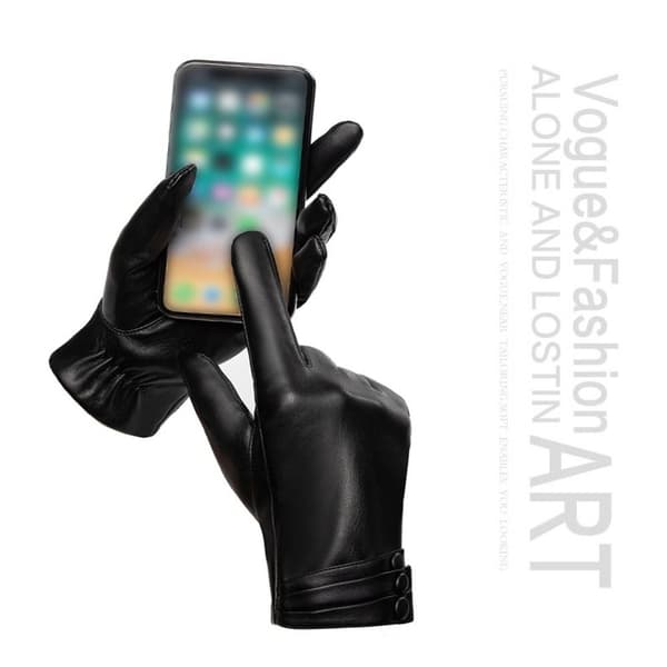PU Læderhandsker Touch Screen Handsker M M M