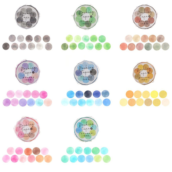 3 rullar/ 4 rullar frukttejp formad Washi-tejp multicolor 3-3