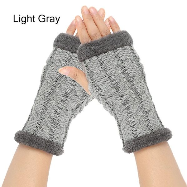 Fingerløse Handsker Varme Handsker LYS GRÅ LYS GRÅ Light Gray