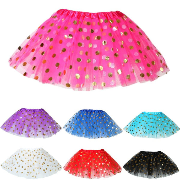 Tutu Nederdel Dance Pettiskirt ROSE RED Rose red
